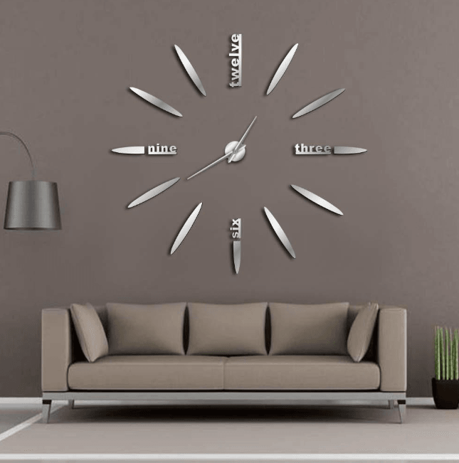 DIY wall clock living room bedroom creative 3D stereo mute home decoration wall clock - MRSLM