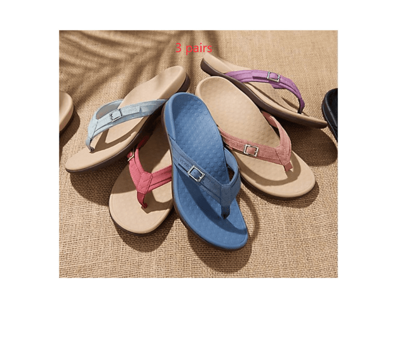 Women's flat casual flip-flop sandals, view 2 - MRSLM