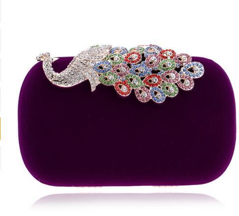 velvet evening clutch, view 13 - MRSLM