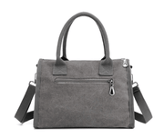 casual canvas crossbody hobo bag, view 6 - MRSLM