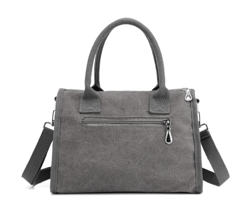 casual canvas crossbody hobo bag, view 6 - MRSLM