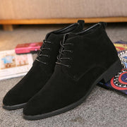 Men's mid-top lace-up pointed casual shoes, view 4 - MRSLM
