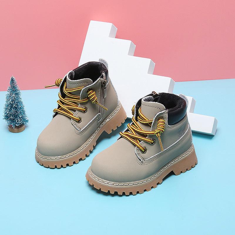 Toddler soft-soled Martin ankle boots, view 3 - MRSLM