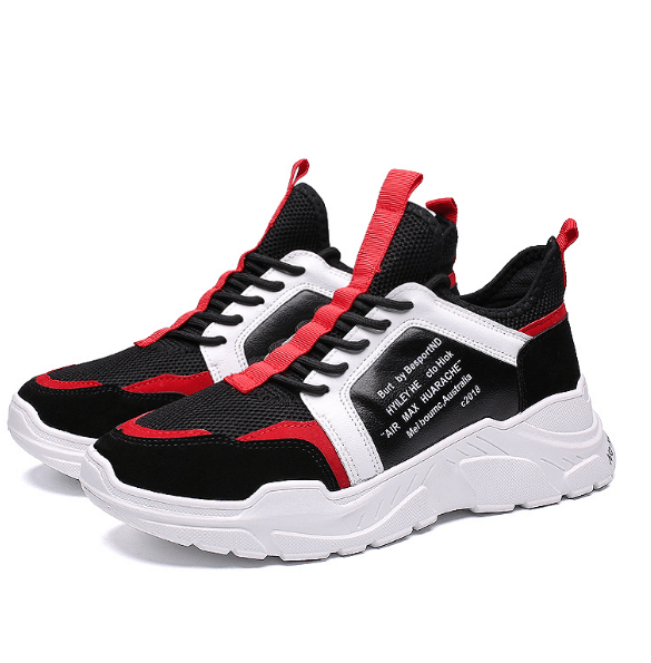 Men's thick-soled breathable running shoes, view 3 - MRSLM