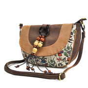ethnic style messenger dumpling bag, view 3 - MRSLM