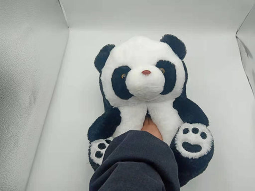 Cute panda plush slippers - MRSLM