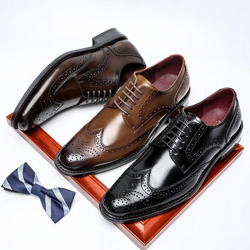 Men's British leather dress shoes, view 8 - MRSLM