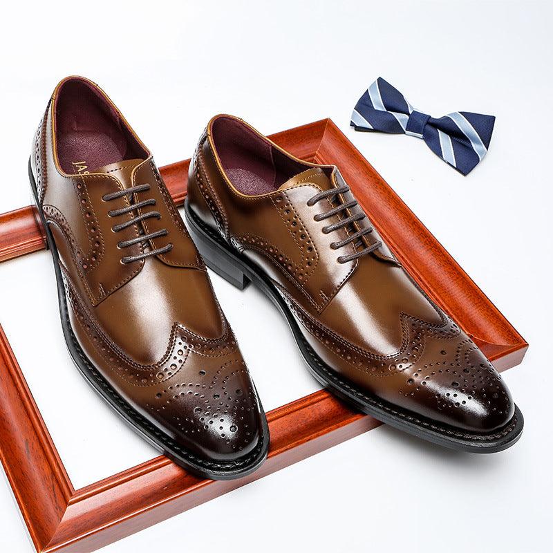 Men's British leather dress shoes, view 9 - MRSLM