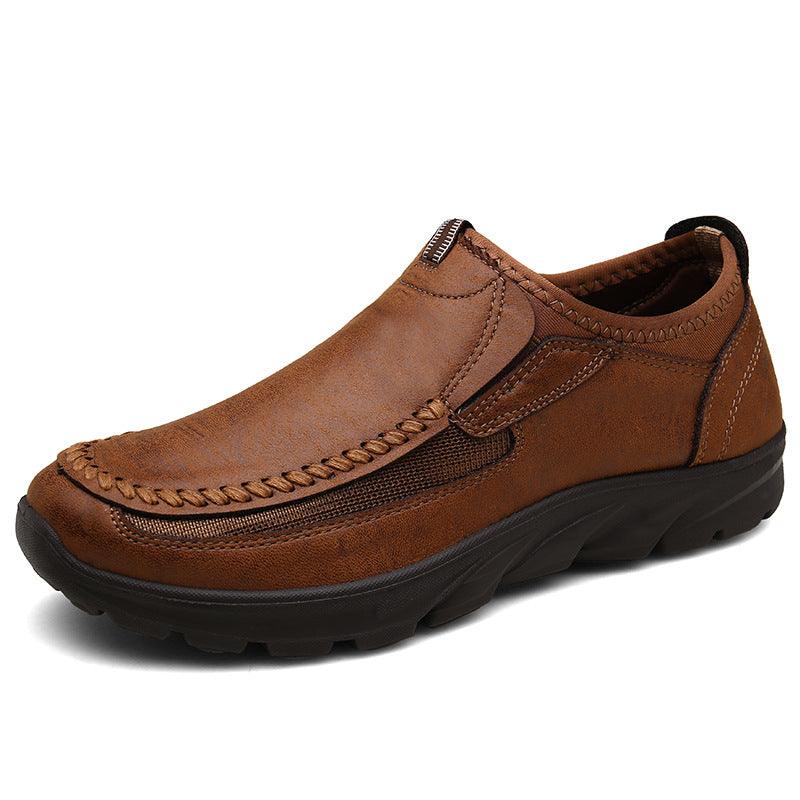 Men's casual faux leather shoes, view 4 - MRSLM