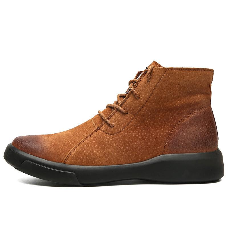 Plus size men's high top boots, view 9 - MRSLM