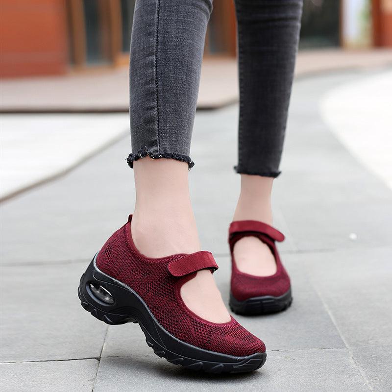 women's breathable flat walking shoes - MRSLM