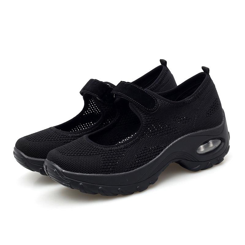 women's breathable flat walking shoes, view 3 - MRSLM