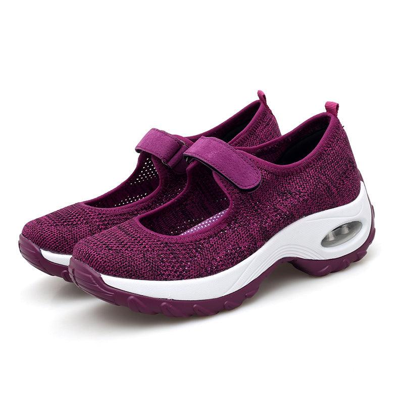 women's breathable flat walking shoes, view 4 - MRSLM