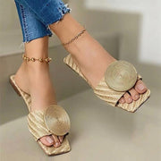 flat hollow out casual sandals, view 2 - MRSLM