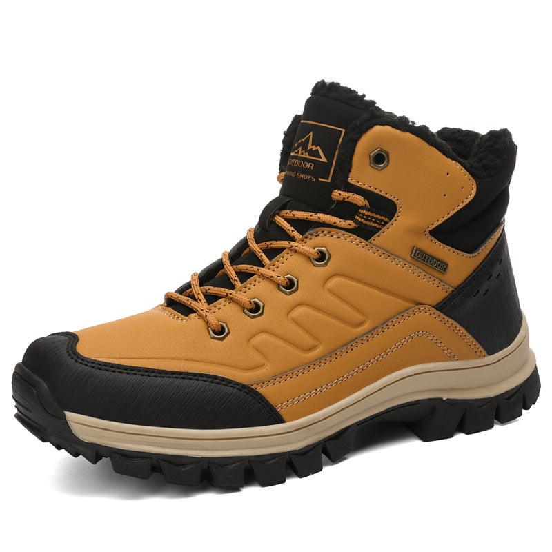 Men's thick velvet outdoor boots, view 11 - MRSLM