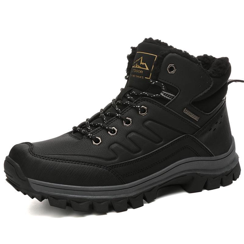 Men's thick velvet outdoor boots, view 12 - MRSLM