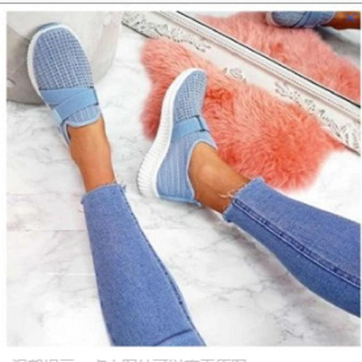 women's rhinestone casual flat shoes, view 10 - MRSLM
