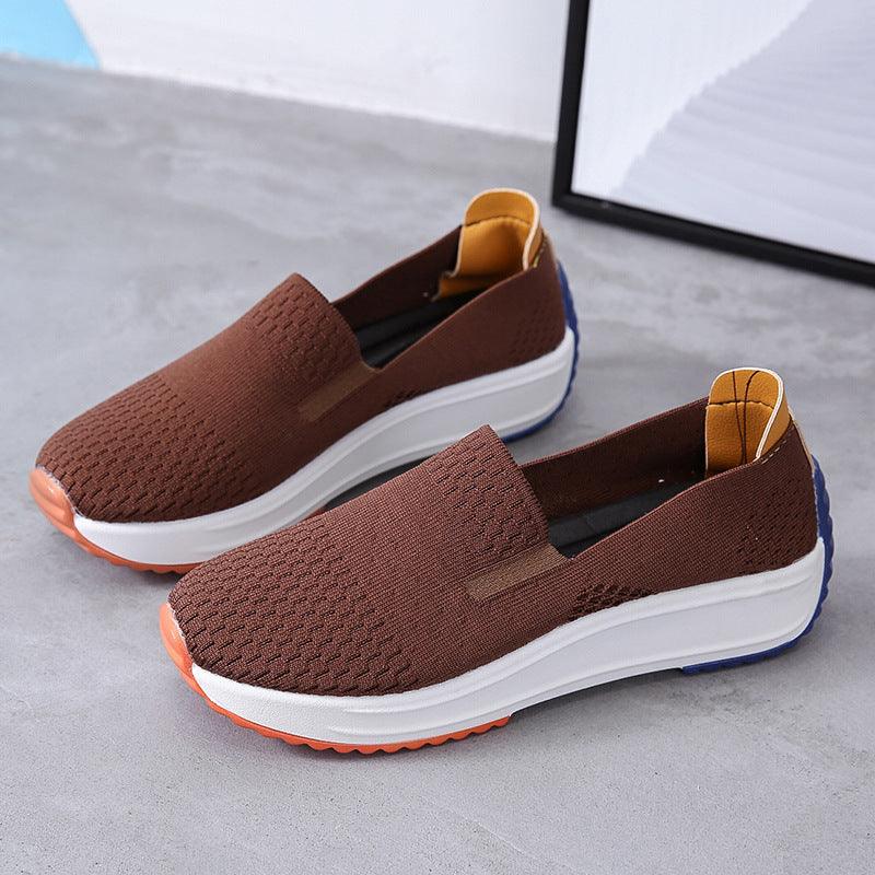 Women's large size platform slip-on shoes - MRSLM