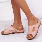 Hollow breathable flat sandals, view 2 - MRSLM