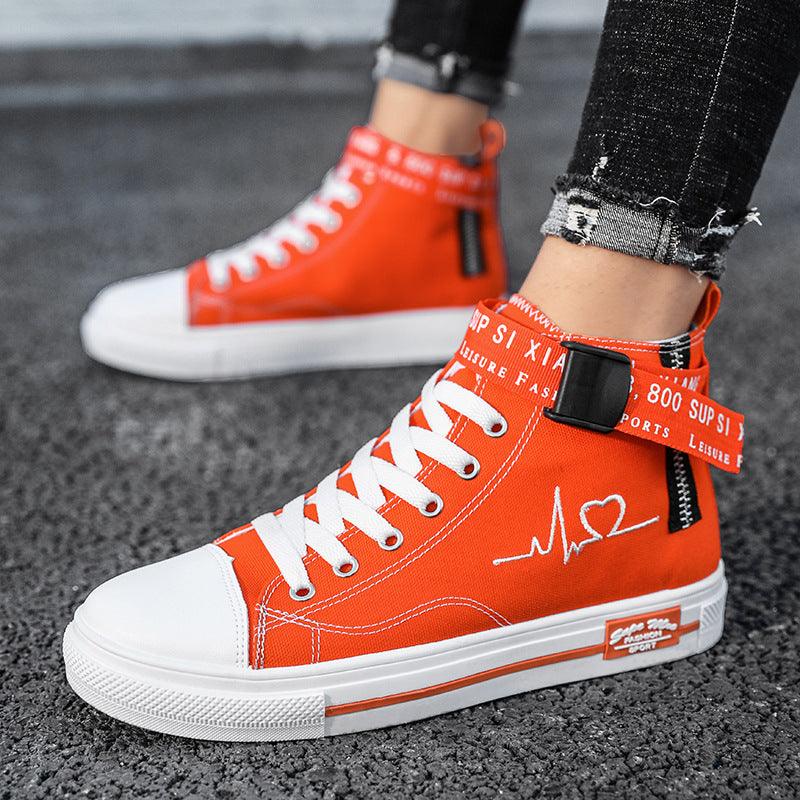 Korean flat-sole canvas casual shoes, view 3 - MRSLM