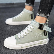 Korean flat-sole canvas casual shoes, view 5 - MRSLM