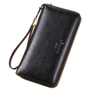 Women's long zipper wallet clutch, view 4 - MRSLM