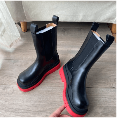 Women's platform Chelsea ankle boots, view 3 - MRSLM