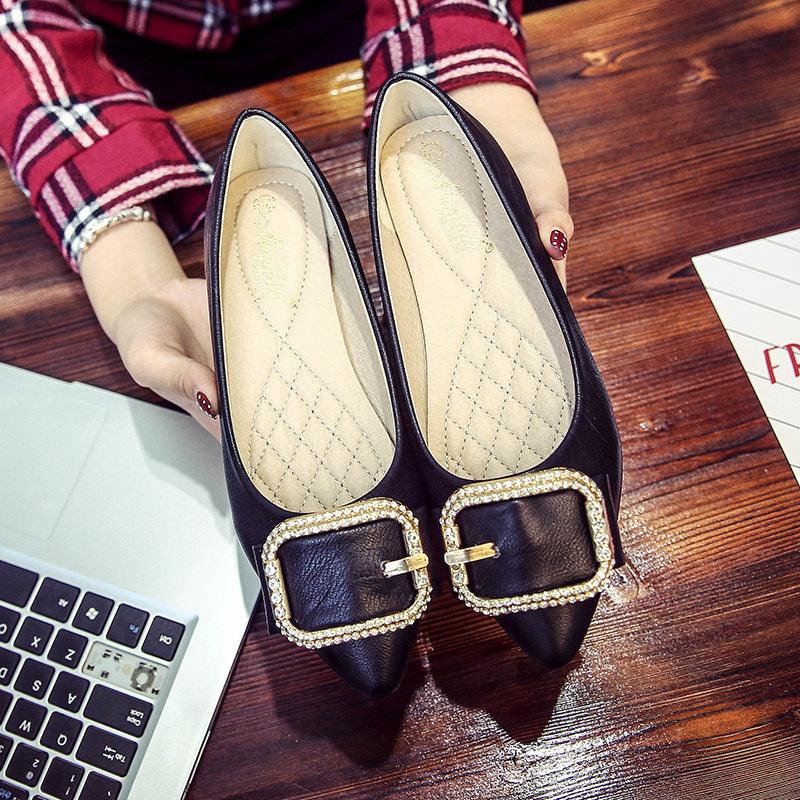 Pointed Toe Flat Korean Style All-match Loafers