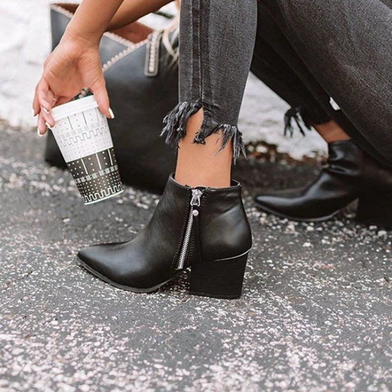leopard print ankle boots, view 2 - MRSLM