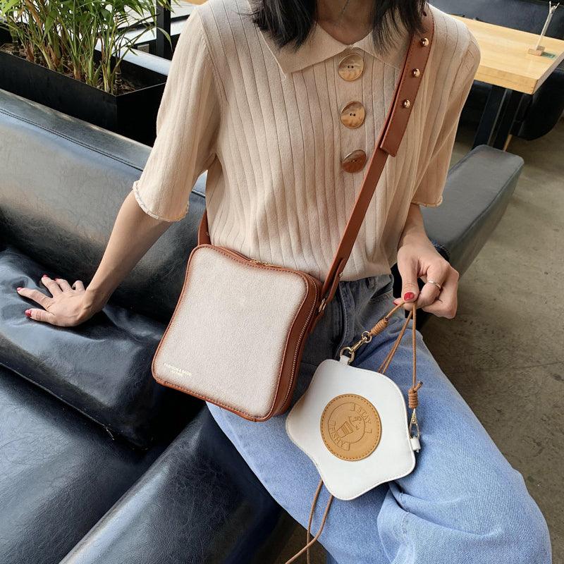 Creative printed one-shoulder bag - MRSLM