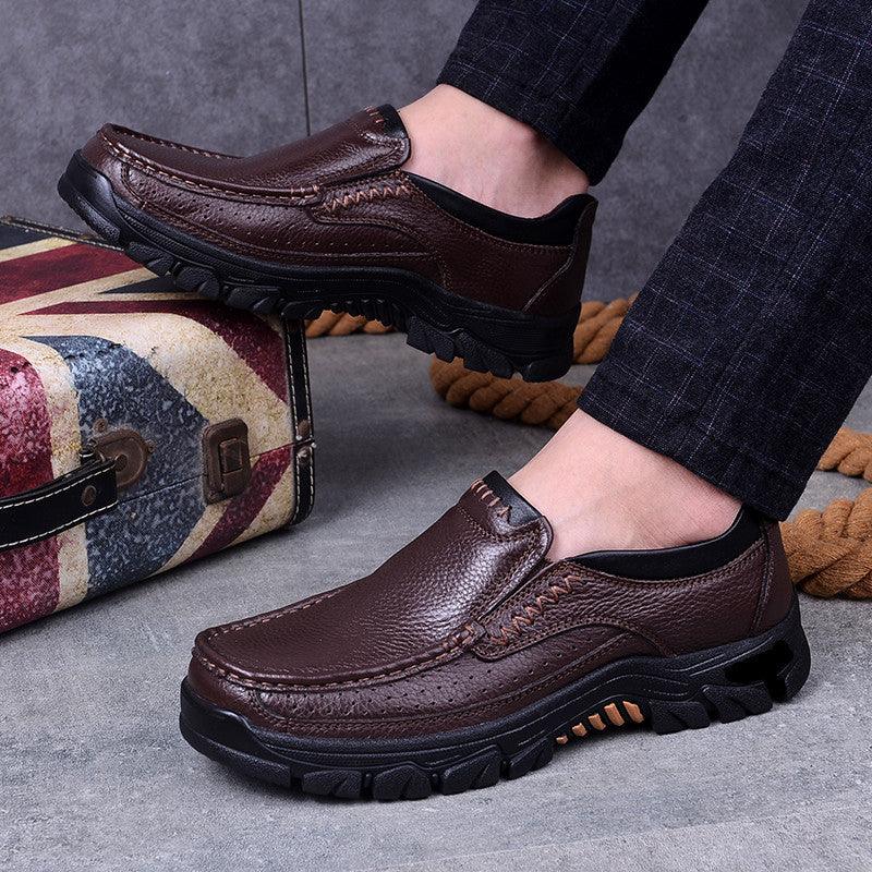 Men's large size leather shoes, view 5 - MRSLM