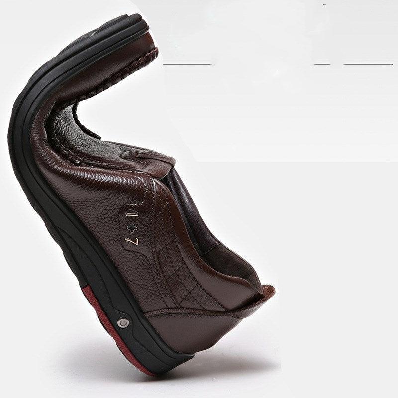 Men's leather casual shoes, view 5 - MRSLM
