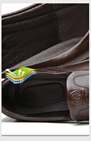 Men's leather casual shoes, view 6 - MRSLM