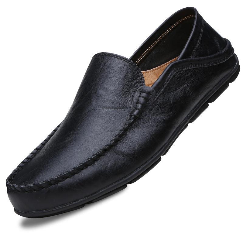 men's casual slip-on leather loafers, view 13 - MRSLM