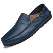 men's casual slip-on leather loafers, view 2 - MRSLM