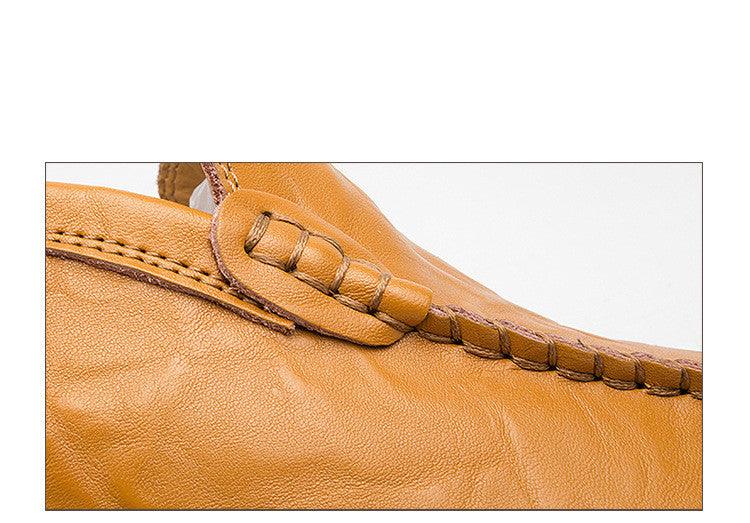 men's casual slip-on leather loafers, view 4 - MRSLM