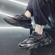 Men's chunky mesh sneakers, view 3 - MRSLM