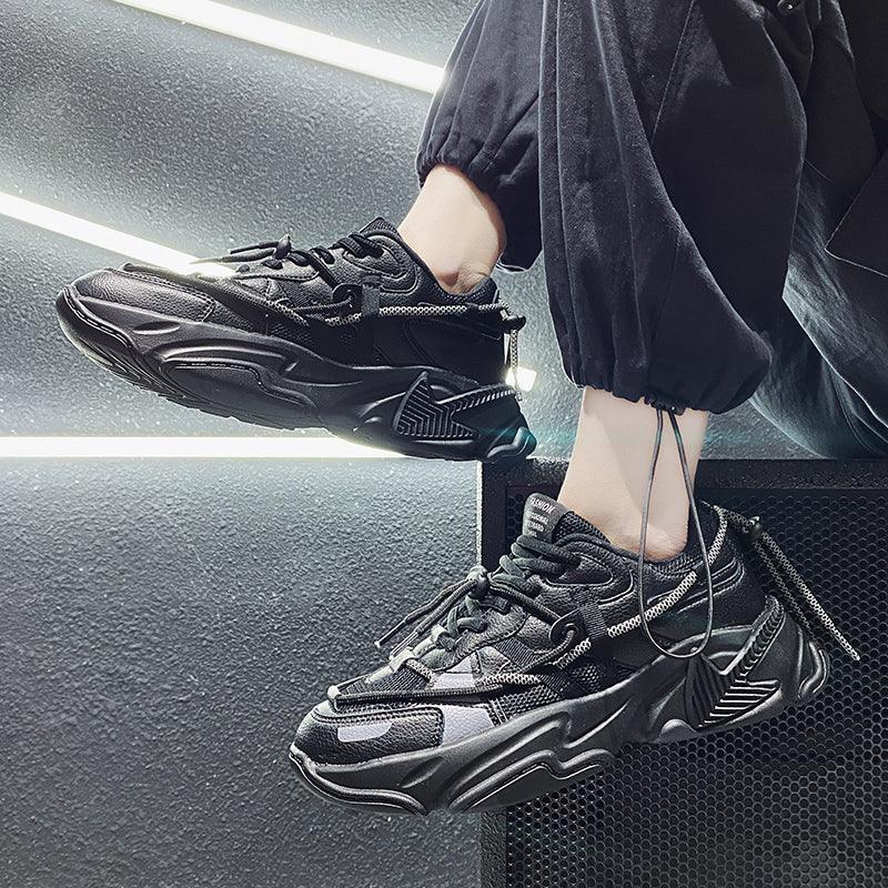 Men's chunky mesh sneakers, view 3 - MRSLM