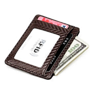 carbon fiber microfiber money clip wallet, view 6 - MRSLM