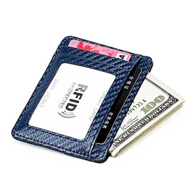 carbon fiber microfiber money clip wallet, view 20 - MRSLM