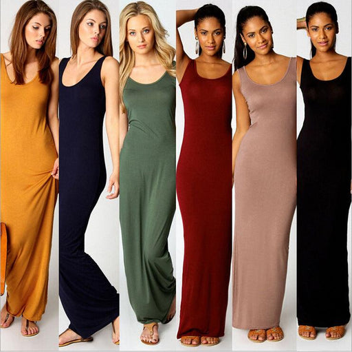 women's long tank dress - MRSLM
