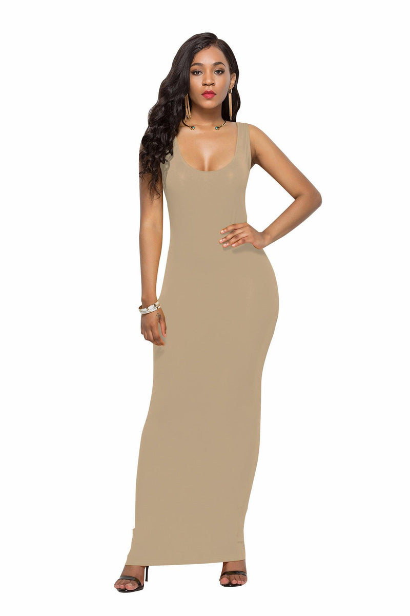 women's long tank dress, view 9 - MRSLM