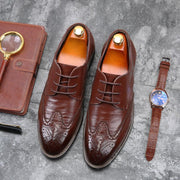Men's business casual brogue Oxford shoes - MRSLM