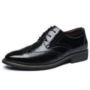 Men's business casual brogue Oxford shoes, view 3 - MRSLM
