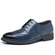 Men's business casual brogue Oxford shoes, view 4 - MRSLM