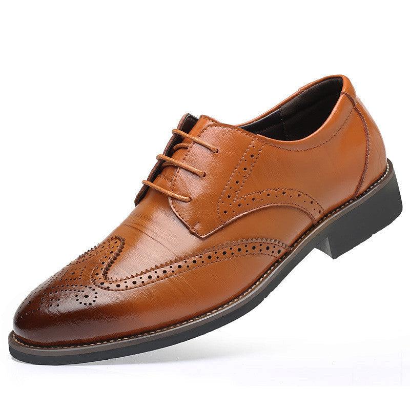 Men's business casual brogue Oxford shoes, view 5 - MRSLM