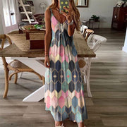 casual printed camisole long dress, view 9 - MRSLM