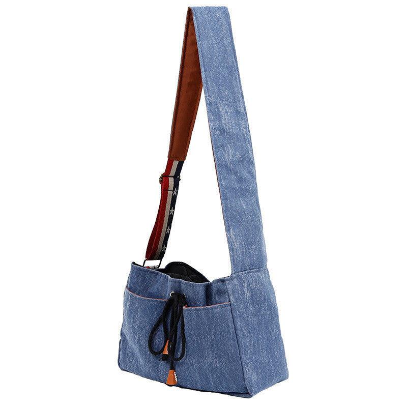 Front crossbody pet carrier bag, view 6 - MRSLM