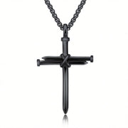 Stainless steel nail necklace, view 4 - MRSLM