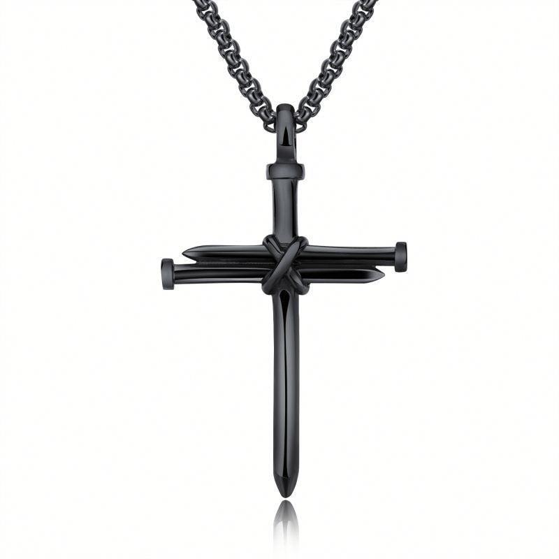Stainless steel nail necklace, view 4 - MRSLM